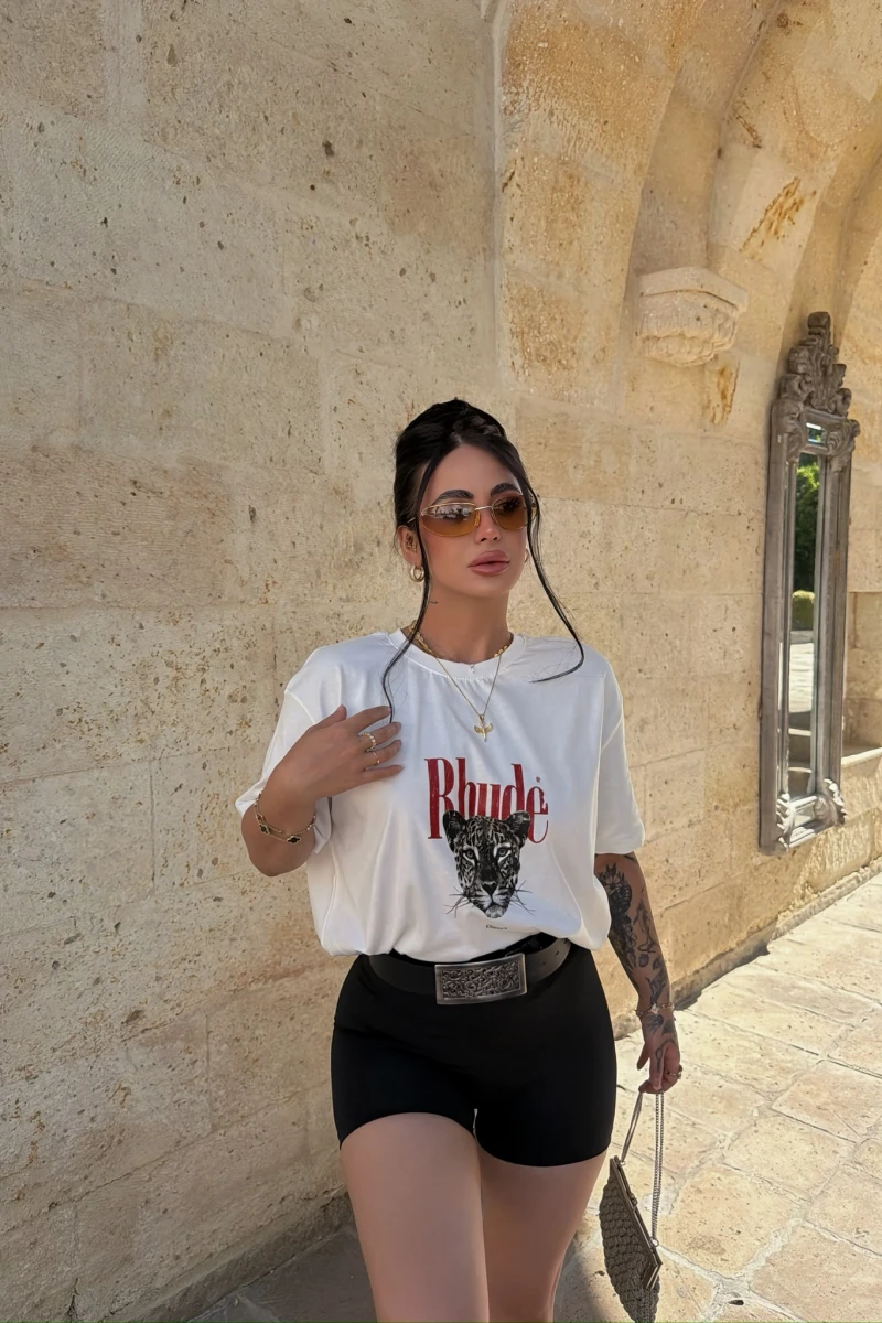 Rhude Leopar Tişört