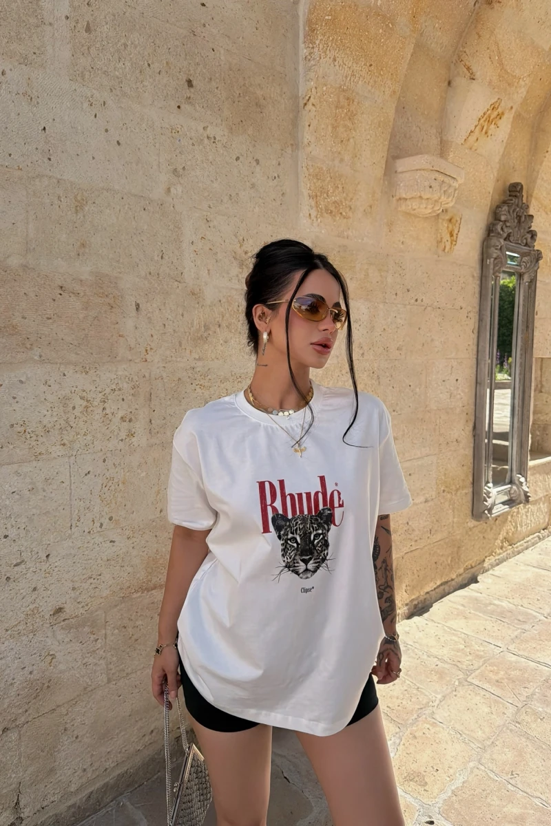 Rhude Leopar Tişört