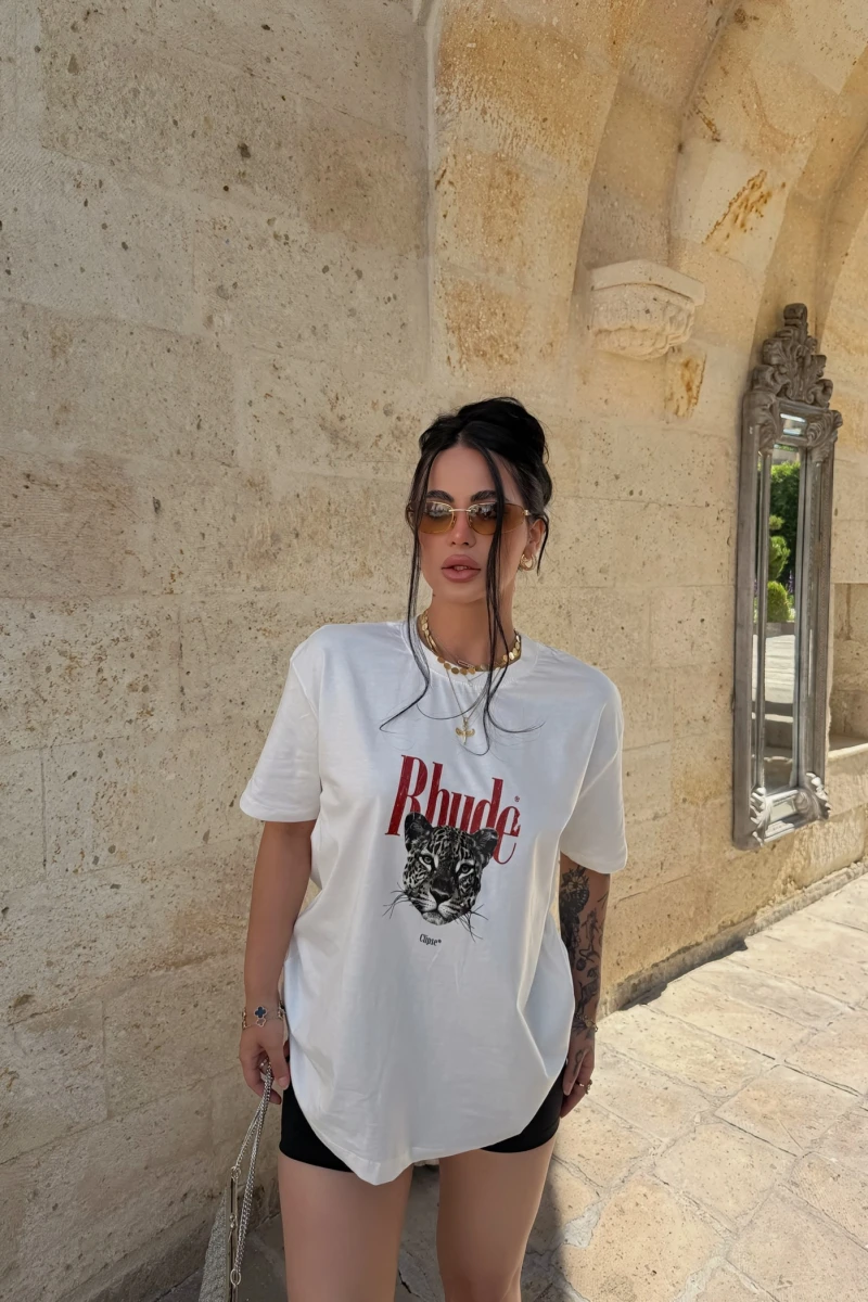 Rhude Leopar Tişört