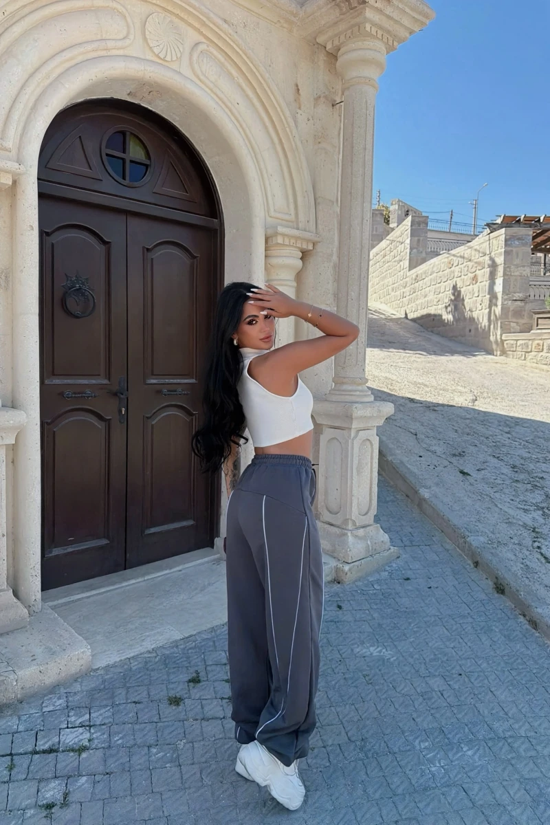 Şeritli Jogger Eşofman Altı