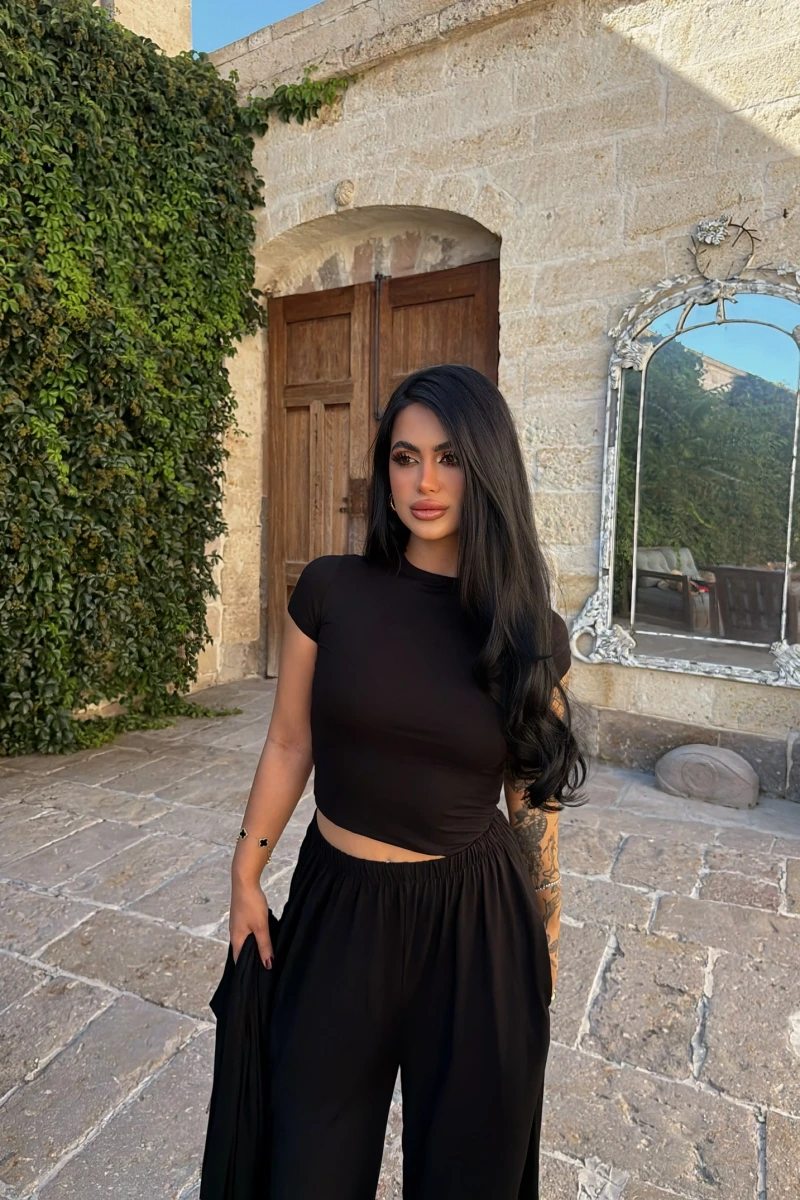 Siyah Moka Üçlü Salaş Takım