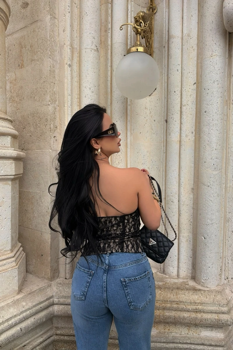 Siyah Slay Lace Korse