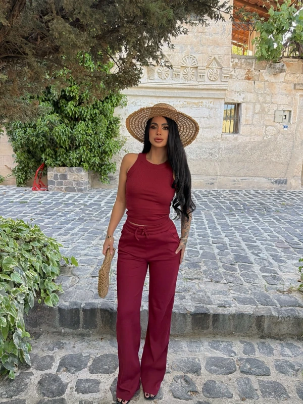 Bordo Kaşkorse Basic İkili Takım