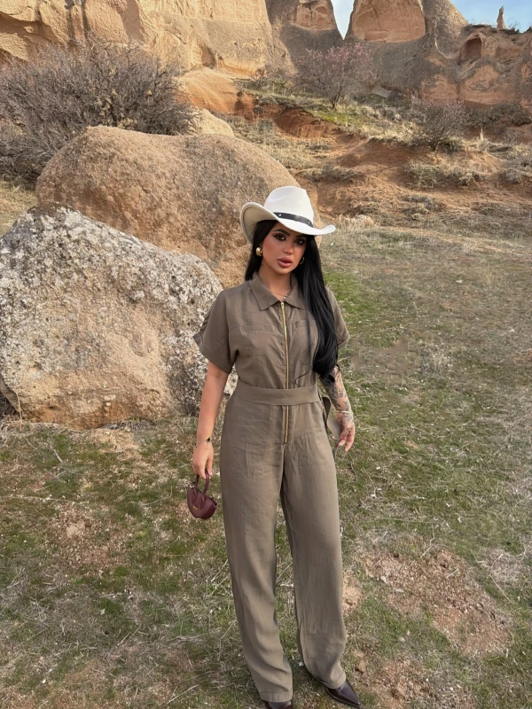 Haki Safari Kemerli Tulum