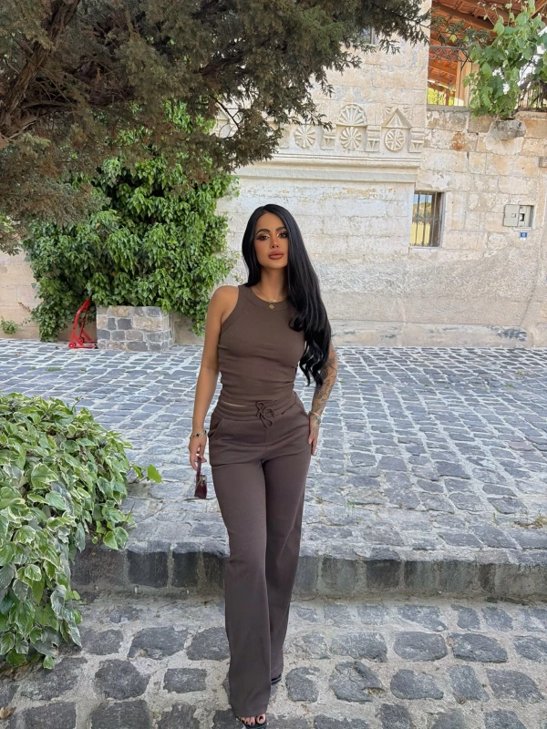 Kahve Kaşkorse Basic İkili Takım