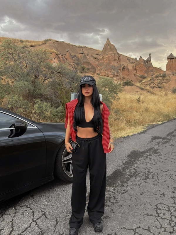 Siyah Flow Jogger Eşofman Altı
