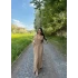 Bej Aerobin Etek Yelek İkili Takım