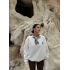 Beyaz Fularlı Logo Sweat