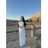 Beyaz Gipeli Şifon Astarlı İkili Takım
