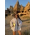 Beyaz Kolları Volanlı Bf Gömlek