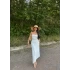 Beyaz Mikro Asimetrik Straplez Elbise