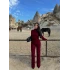 Bordo Balıkçı Yaka Basic Triko Takım