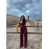 Bordo Boyundan Askılı İkili Takım