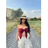 Bordo Kelebek Büstiyer