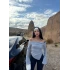 Gri Yaka Büzgülü Asimetrik Bluz