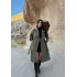 Haki Kol Katlamalı Kemerli Trençkot