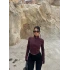 Kahve Parmak Geçmeli Fermuarlı Crop