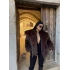 Kahve Şal Yaka Kürk