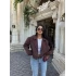 Kahve Short Kruvaze Trençkot