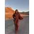 Kahve Yarasa Kol Modal İkili Takım