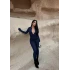 Lacivert Fermuarlı Sandy Tulum