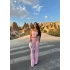 Pembe Straplez İkili Takım
