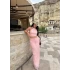 Pudra Gipeli Şifon Astarlı İkili Takım