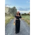Siyah Bel Lastikli Aerobin Takım