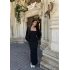 Siyah Bolerolu Ottoman İkili Takım