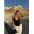 Siyah Büzgülü Sırt Dekolte Bodysuit