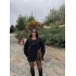 Siyah Dik Yaka Trençkot