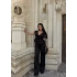 Siyah Elina Dokulu Keten Takım