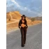 Siyah Halka Detay Fitilli İkili Takım