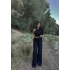 Siyah Halter Fitilli İkili Takım