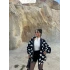 Siyah Kalpli Peluş Mont