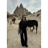 Siyah Kayık Yaka Modal İkili Takım