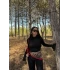 Siyah Kolları Volanlı Balıkçı Crop