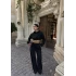 Siyah Simli Ottoman İkili Takım