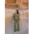 Yeşil Madonna Yaka Bubble Takım