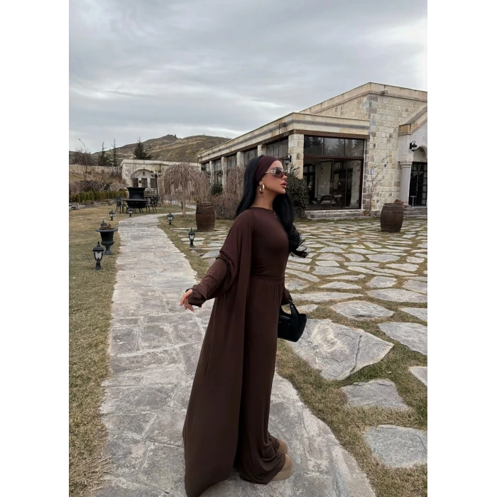 Kahve Üçlü Sandy Basic Takım