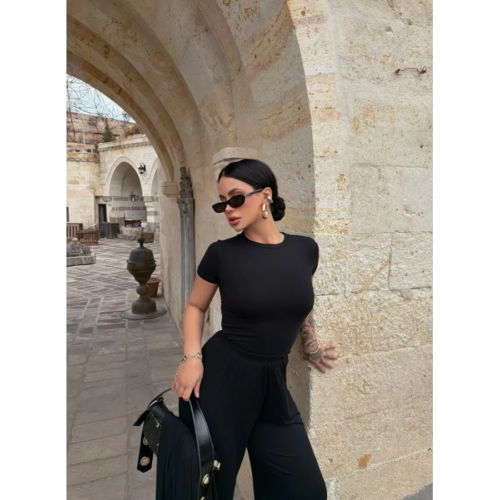 Siyah Üçlü Sandy Basic Takım