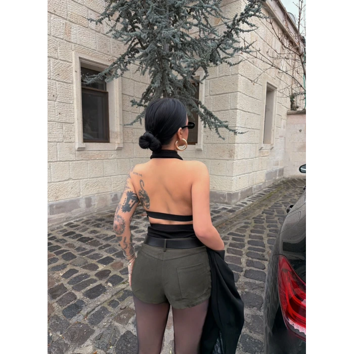 Siyah Bolerolu Triko İkili Takım