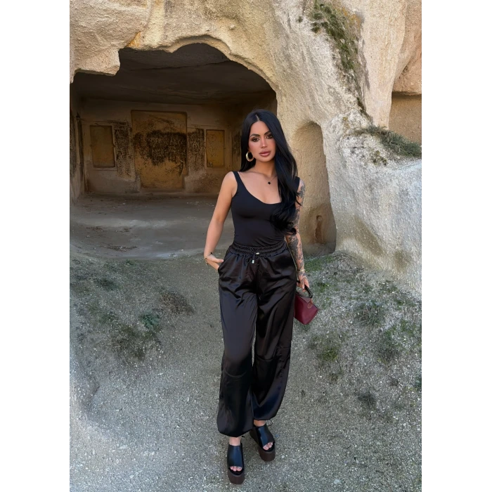 Saten Şalvar Pantolon