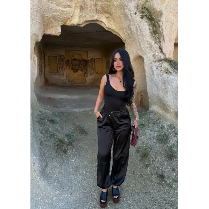 Saten Şalvar Pantolon