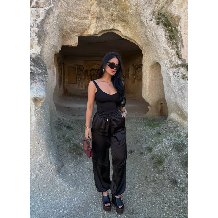 Saten Şalvar Pantolon