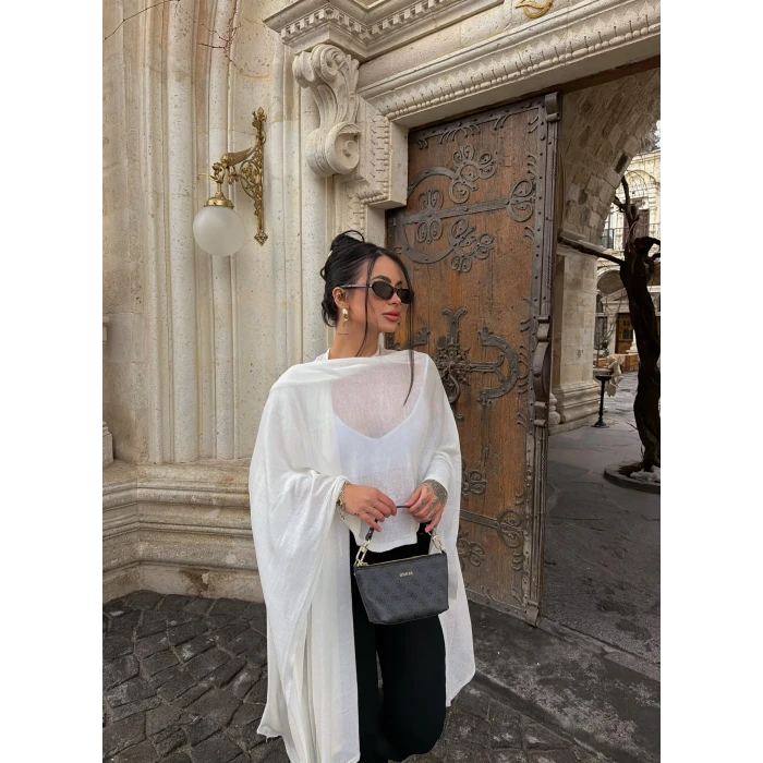 Beyaz Vorteks Triko Panço