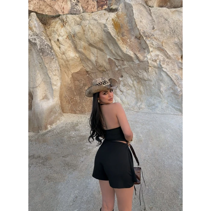 Aksesuarlı Şort Etek