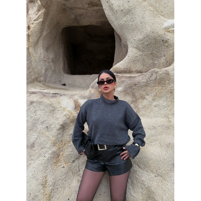 Antrasit Dik Yaka Basic Kazak