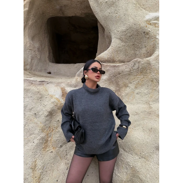 Antrasit Dik Yaka Basic Kazak