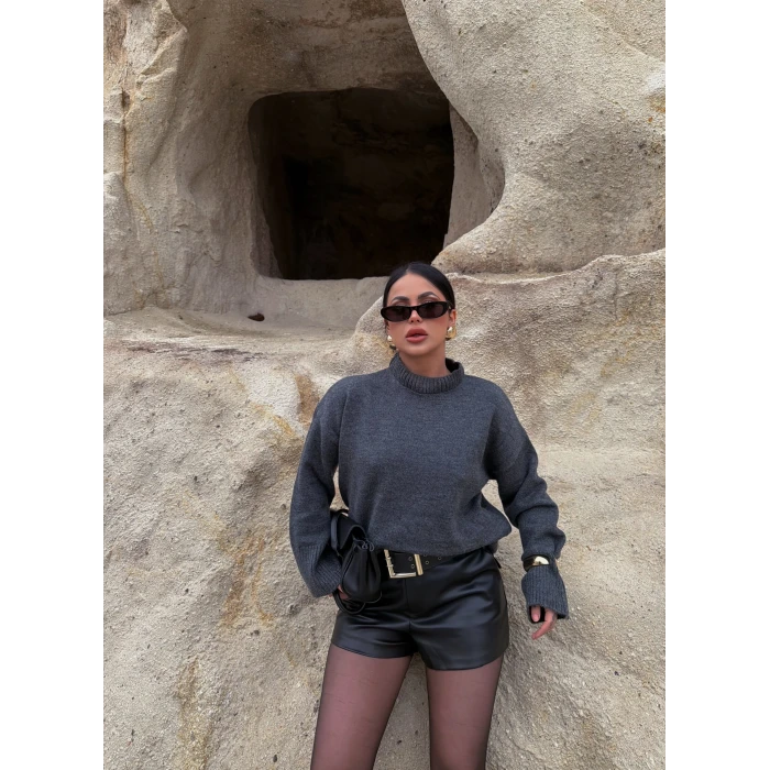 Antrasit Dik Yaka Basic Kazak